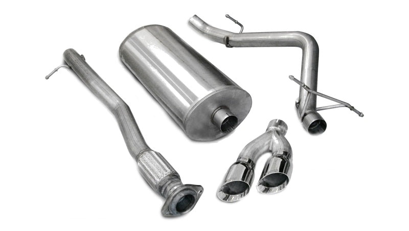 Load image into Gallery viewer, Corsa 2007-2008 Chevrolet Silverado Crew Cab/Short Bed 1500 4.8L V8 Polished Sport Cat-Back Exhaust
