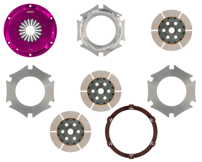 Load image into Gallery viewer, Exedy Universal Builder Series Triple Metallic Clutch Does NOT Incl FW Req. Custom Clutch Actuation
