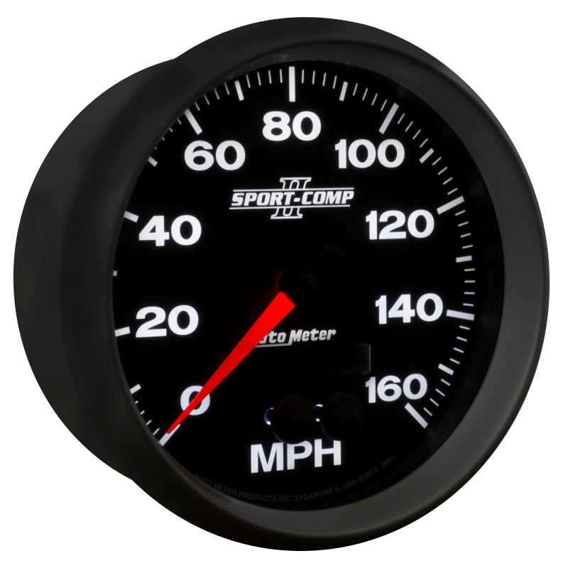 Load image into Gallery viewer, Autometer Sport-Comp II 5in 0-140MPH In-Dash Electronic GPS Programmable Speedometer
