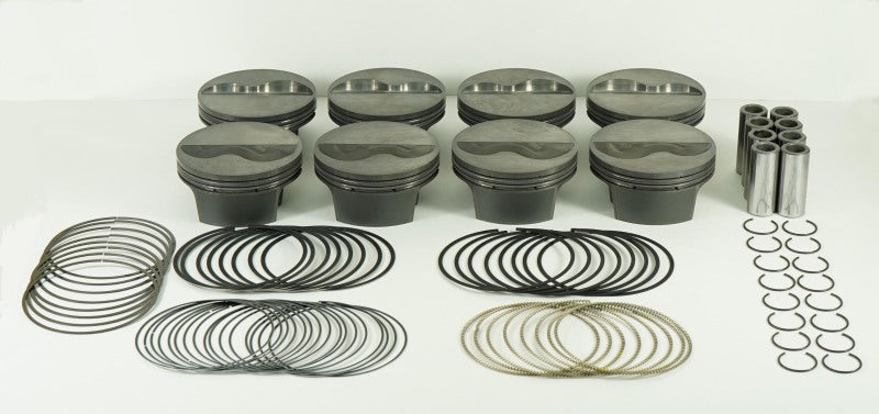 Load image into Gallery viewer, Mahle MS Piston Set SBC 358ci 4.030in Bore 3.5in Stroke 6.0in Rod .927 Pin -9cc 11.9 CR Set of 8
