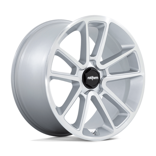 Rotiform R192 BTL Wheel 22x10 5x112 10 Offset - Gloss Silver w/ Machined Face