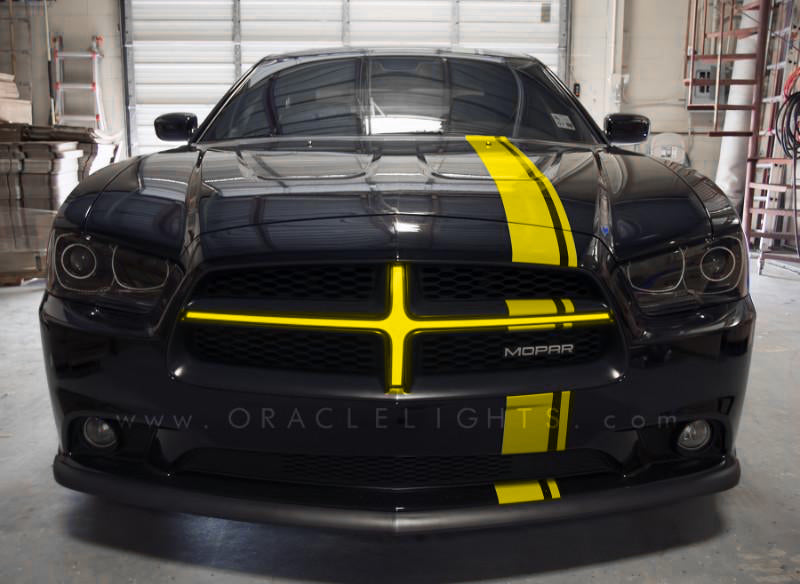 Load image into Gallery viewer, Oracle 11-14 Dodge Charger Illuminated Grille Crosshairs - Yellow
