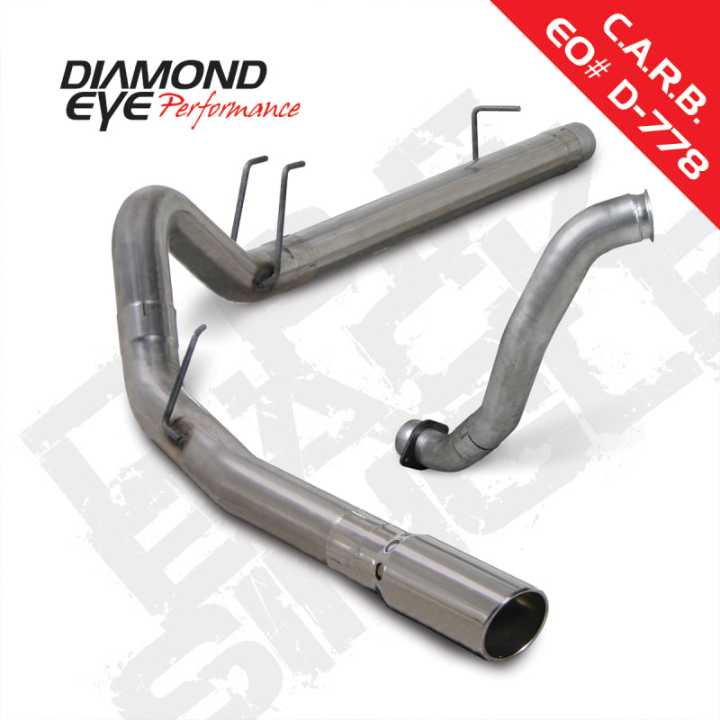 Load image into Gallery viewer, Diamond Eye KIT 4in DPF-BACK w/ DP Single SS 08-10 Ford 6.4L Powerstroke F250/F350
