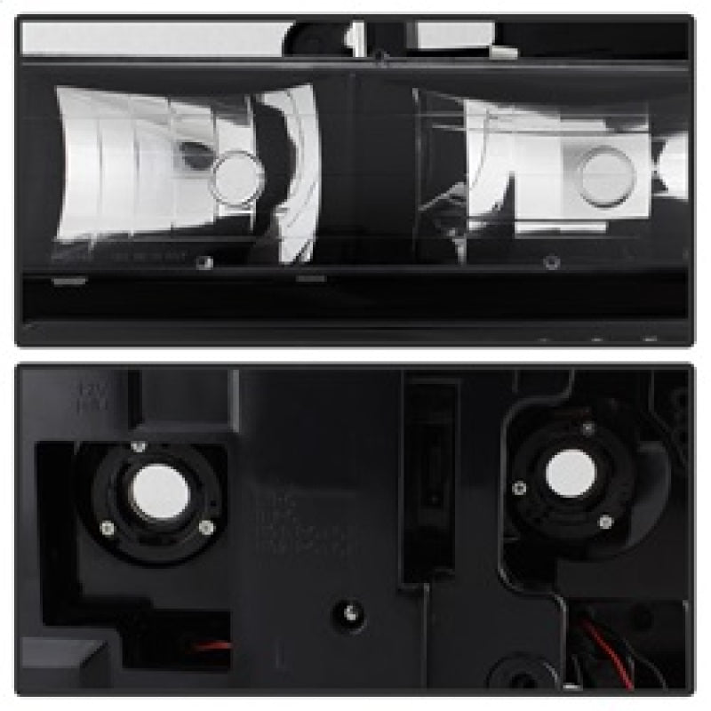 Load image into Gallery viewer, xTune 92-94 Blazer Full Size Corner/LED Bumper Headlights Black HD-JH-CCK88-LED-AM-BK-SET
