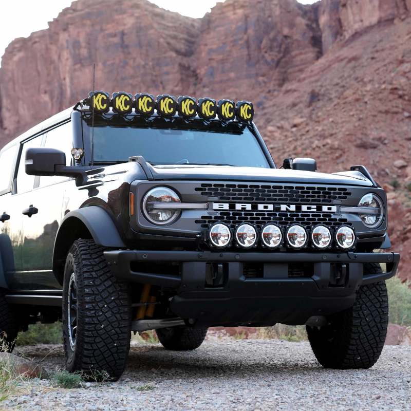Load image into Gallery viewer, KC HiLiTES 21+ Ford Bronco 39in. Gravity LED Pro6 Light Bar Kit Front Bumper

