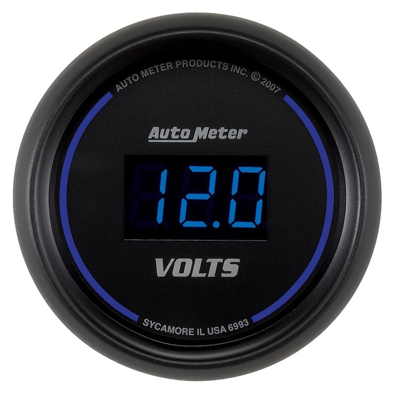 Load image into Gallery viewer, Autometer Cobalt Digital 52.4mm Black Voltmeter
