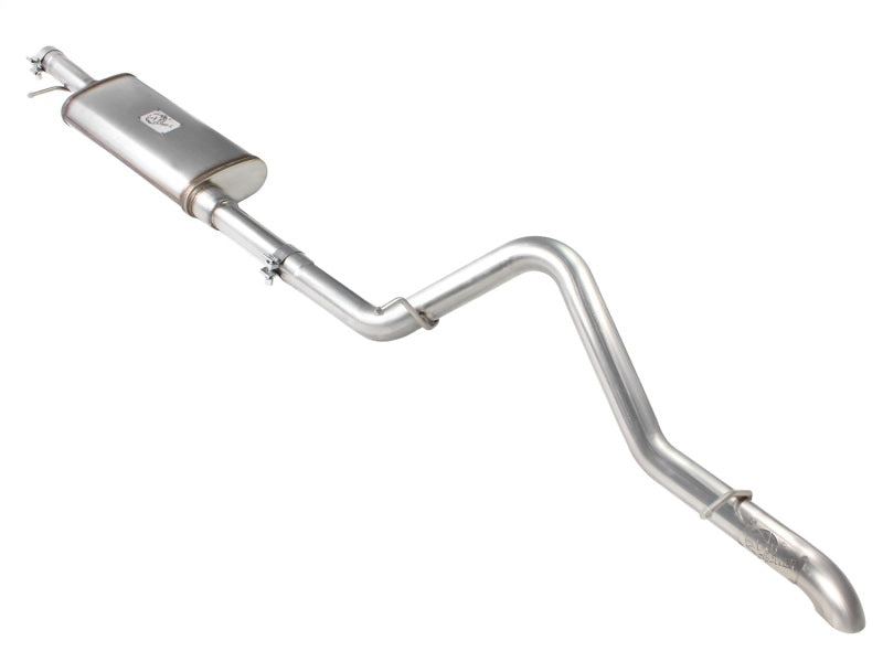 Load image into Gallery viewer, aFe MACHForce XP Exhaust Cat-Back 3in SS-409 Hi-Tuck inRBin 12-14 Jeep Wrangler Unlimited V6 4Dr
