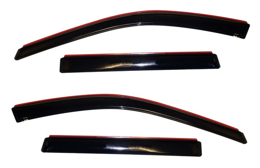 AVS 11-18 Jeep Grand Cherokee (Not L Model) Ventvisor In-Chnl FRT & RR Window Deflectors 4pc - Smoke