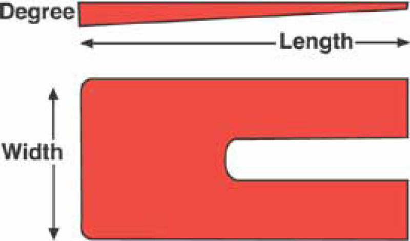 Load image into Gallery viewer, SPC Performance ZINC SHIMS 4x6.5x1.0 deg.
