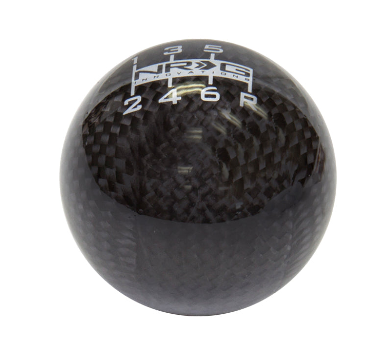 Load image into Gallery viewer, NRG Ball Style Shift Knob - Heavy Weight 480G / 1.1Lbs. - Black Carbon Fiber (6 Speed)
