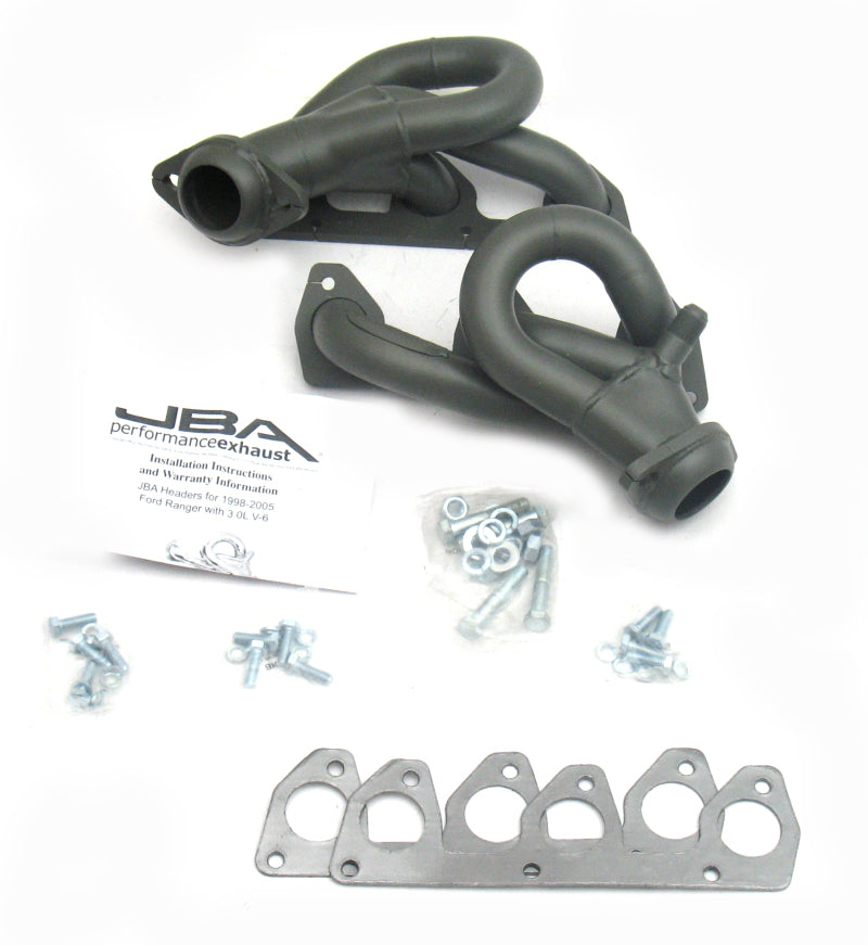 Load image into Gallery viewer, JBA 98-01 Ford Ranger 3.0L V6 w/EGR 1-1/2in Primary Ti Ctd Cat4Ward Header
