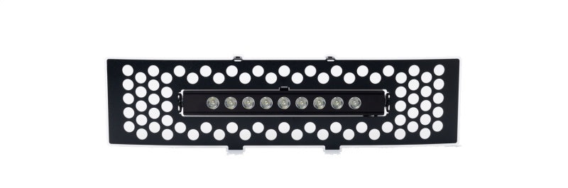 Load image into Gallery viewer, Putco 11-14 Ford F-150 - EcoBoost Bumper Grille Inserts - Black SS Punch w/ 10in Luminix Light Bar
