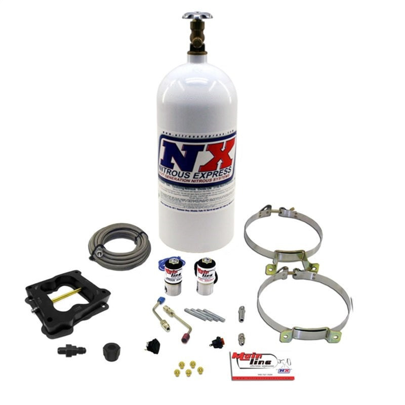 Load image into Gallery viewer, Nitrous Express Mainline Q-Jet Carb Nitrous Kit w/10lb Bottle
