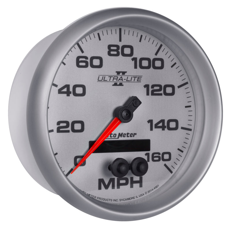 Load image into Gallery viewer, Autometer Ultra-Lite II 5in 0-140MPH In-Dash Electronic GPS Programmable Speedometer
