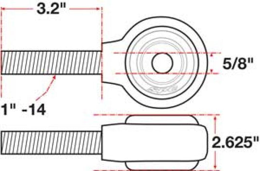 SPC Performance xAxis Rod End Ball Joint
