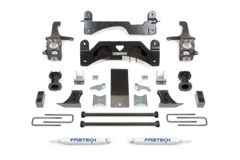 Load image into Gallery viewer, Fabtech 07-15 Toyota Tundra 2/4WD 6in Basic Sys w/C/O Spacers &amp; Perf Rr Shks
