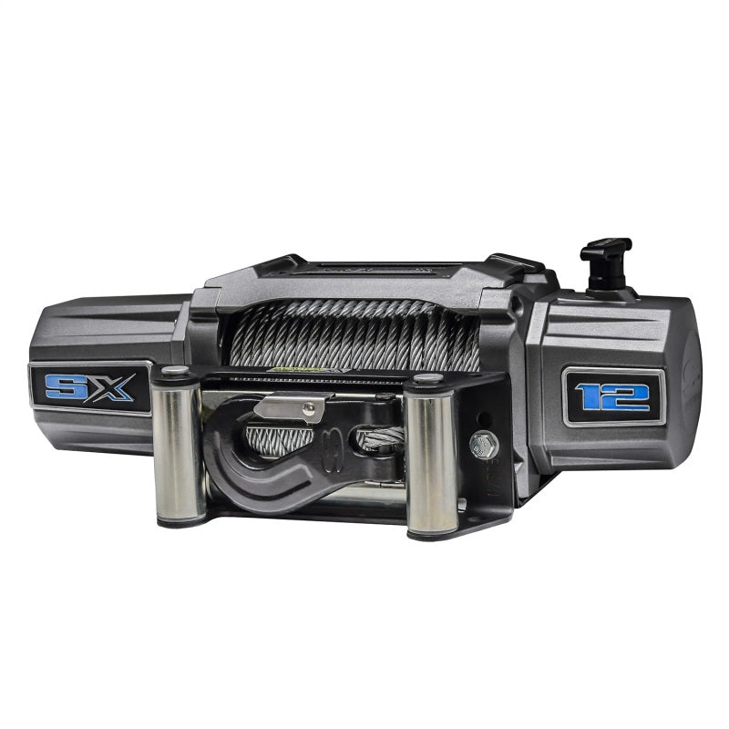 Load image into Gallery viewer, Superwinch 12000 LBS 12V DC 3/8in x 85ft Wire Rope SX 12000 Winch - Graphite
