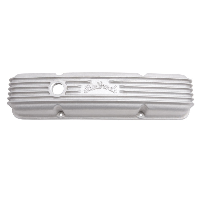 Load image into Gallery viewer, Edelbrock Valve Cover Classic Series Chevrolet 1959-1986 262-400 CI V8 w/ Oil Fill Hole Satin

