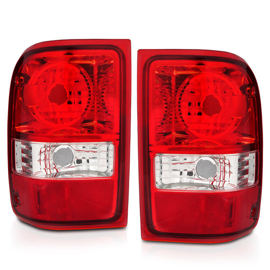 ANZO 2001-2011 Ford Ranger Taillights w/ Red/Clear Lens (OE Replacement) Pair