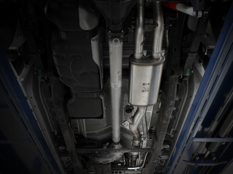Load image into Gallery viewer, aFe Gemini XV 4in to Dual 3in 304 SS Cat-Back Exhaust w/ Cutout 19-21 GM Silverado/Sierra V8-6.2L

