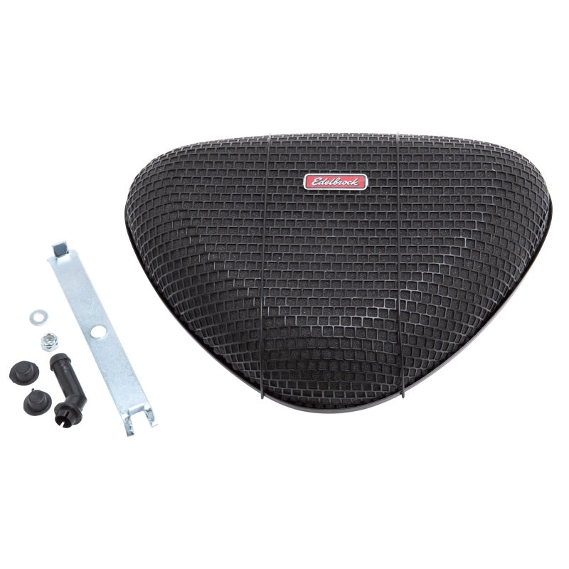 Load image into Gallery viewer, Edelbrock Air Cleaner Pro-Flo 1000 Series Triangular Steel Top 11 375In X 8 375In X 3In Black

