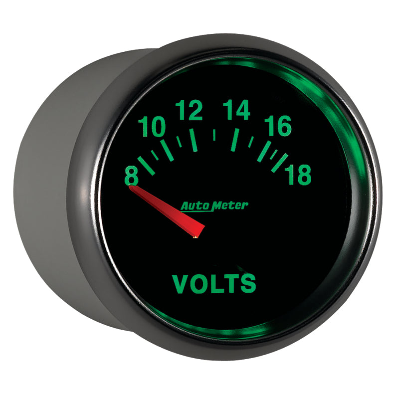 Load image into Gallery viewer, Autometer GS 52mm 8-18 Volts Short Sweep Electronic Voltmeter Gauge
