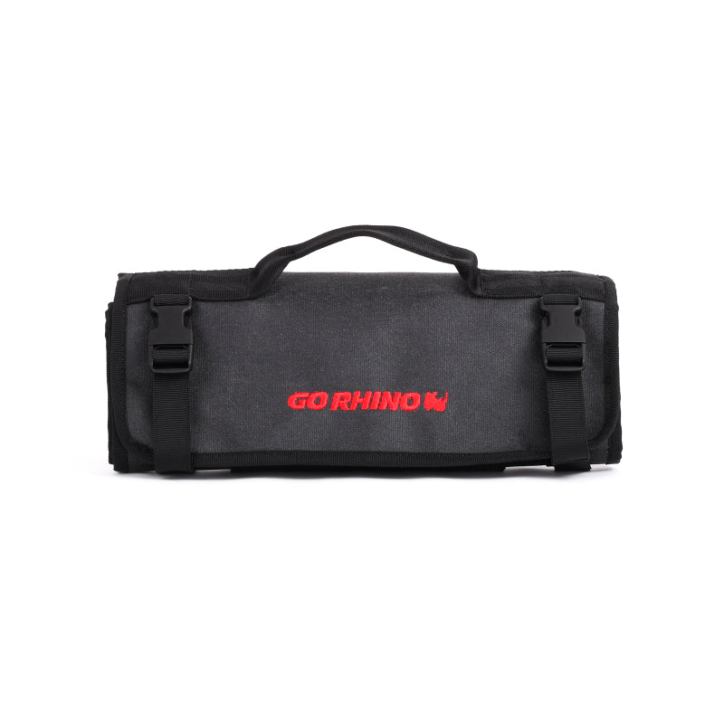 Load image into Gallery viewer, Go Rhino XVenture Gear First Aid Roll - Large (5x5in. Closed) 12oz Waxed Canvas - Black
