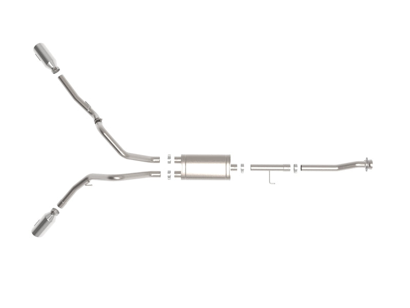 Load image into Gallery viewer, aFe Vulcan 3in 304 SS Cat-Back Exhaust 2021 Ford F-150 V6 2.7L/3.5L (tt)/V8 5.0L w/ Polished Tips
