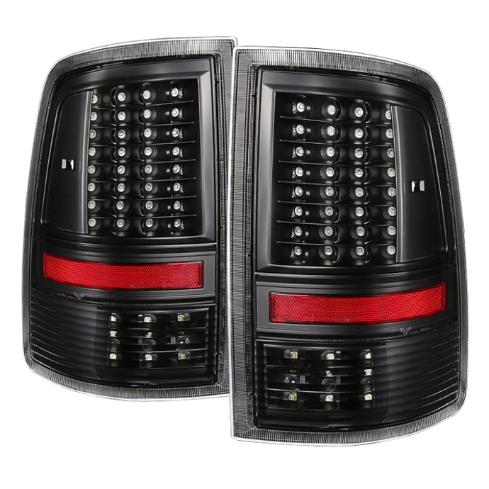 xTune Dodge Ram 1500 09-14 LED Tail Lights Incandescent Model Only Black ALT-JH-DR09-LED-G2-BK
