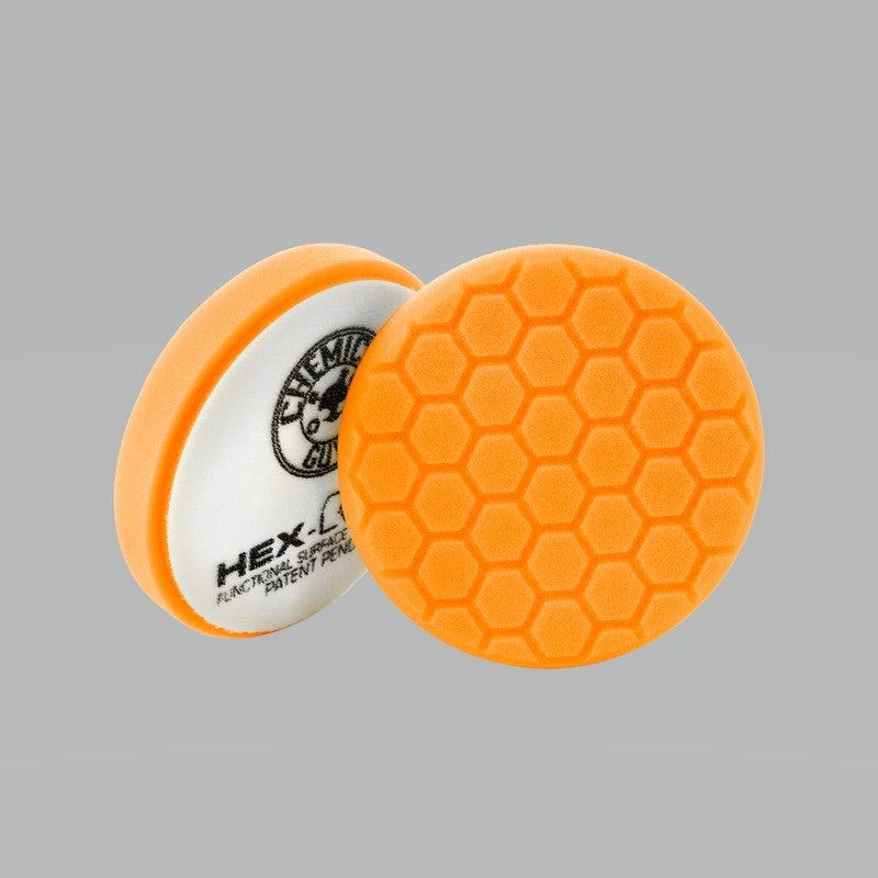 Load image into Gallery viewer, Chemical Guys Hex-Logic Self-Centered Medium-Heavy Cutting Pad - Orange - 4in
