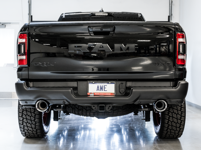 Load image into Gallery viewer, AWE Tuning 2021 RAM 1500 TRX 0FG Cat-Back Exhaust - Chrome Silver Tips

