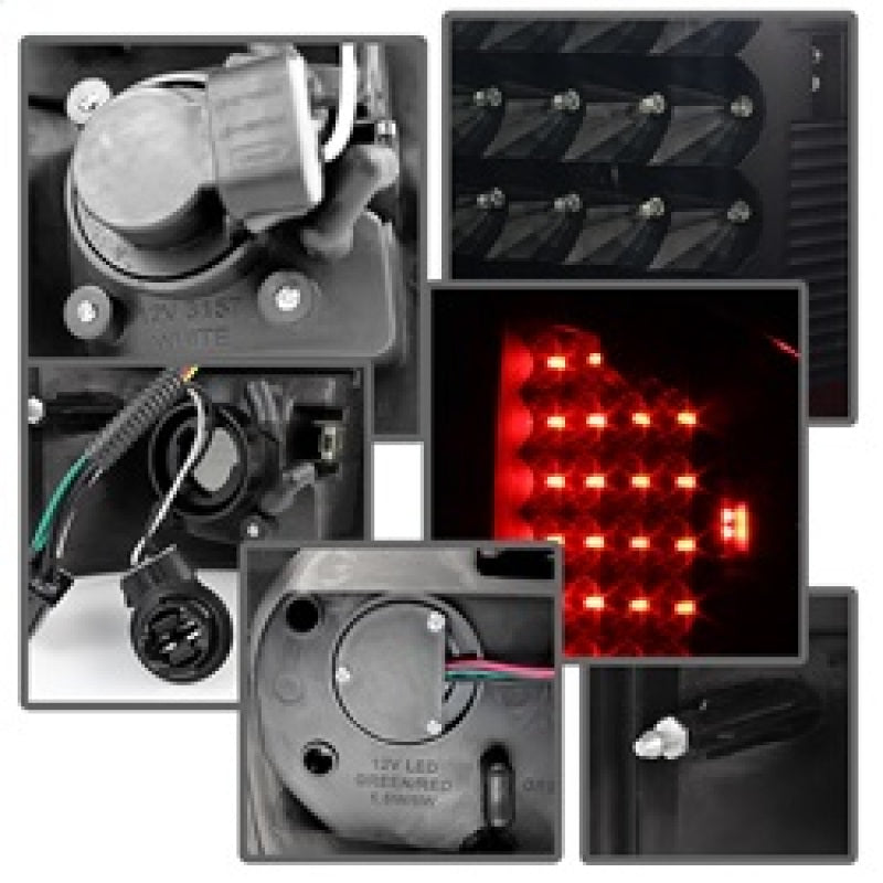 Load image into Gallery viewer, xTune Dodge Ram 02-06 1500 / Ram 2500/3500 03-06 LED Tail Light Black Smoke ALT-JH-DR02-LED-BKSM
