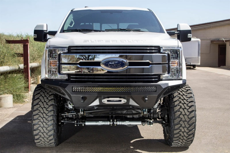 Load image into Gallery viewer, Addictive Desert Designs 17-18 Ford F-250 Super Duty Stealth Fighter Front Bumper w/ Winch Mounts
