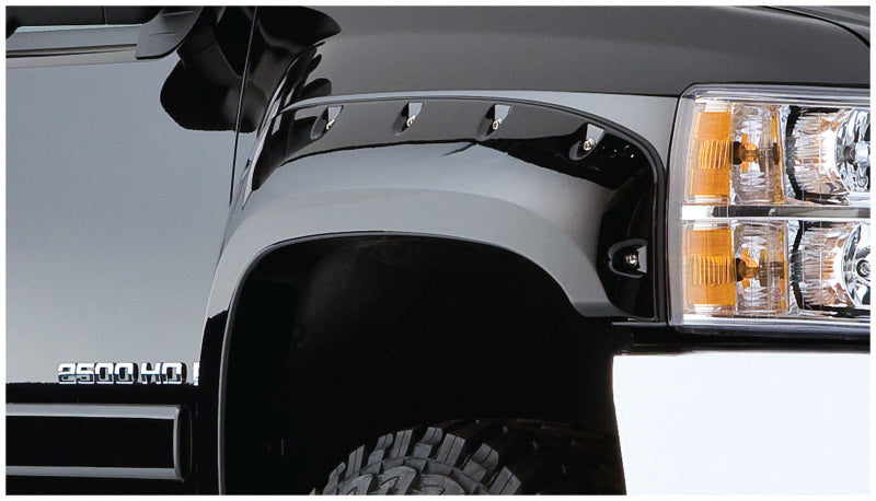 Load image into Gallery viewer, Bushwacker 07-13 GMC Sierra 1500 Fleetside Cutout Style Flares 4pc 69.3in Bed - Black
