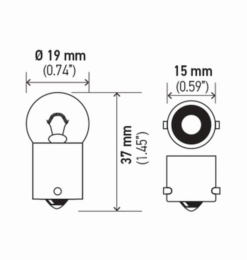 Load image into Gallery viewer, Hella Bulb 5637 24V 10W Ba15S B6 (2)
