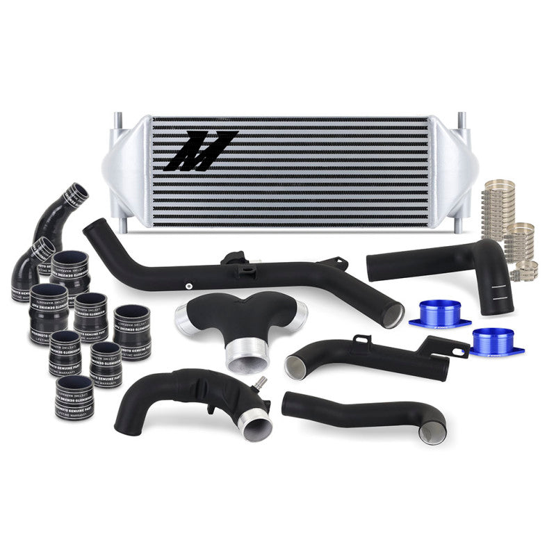 Load image into Gallery viewer, Mishimoto 21+ Bronco 2.7 Stock Location INT Kit MWBK Pipes SL Cooler
