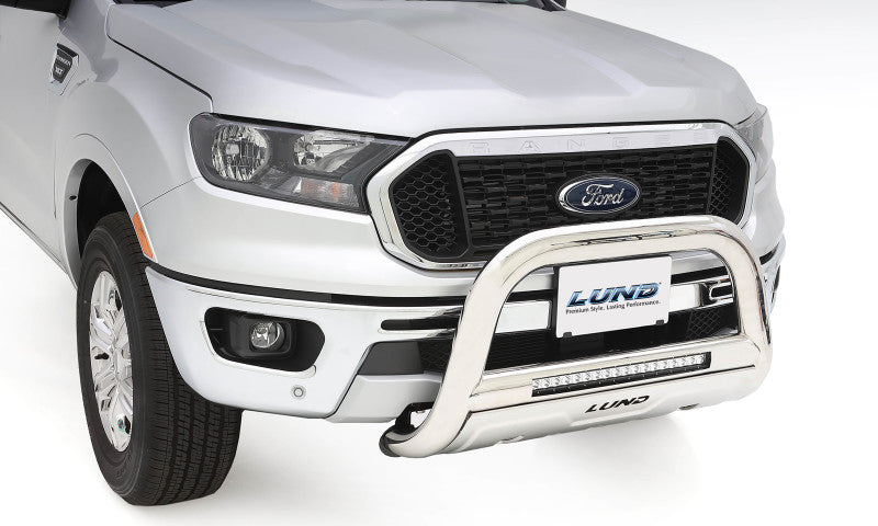 Load image into Gallery viewer, Lund 2019 Ford Ranger Bull Bar w/Light &amp; Wiring - Polished Stainless

