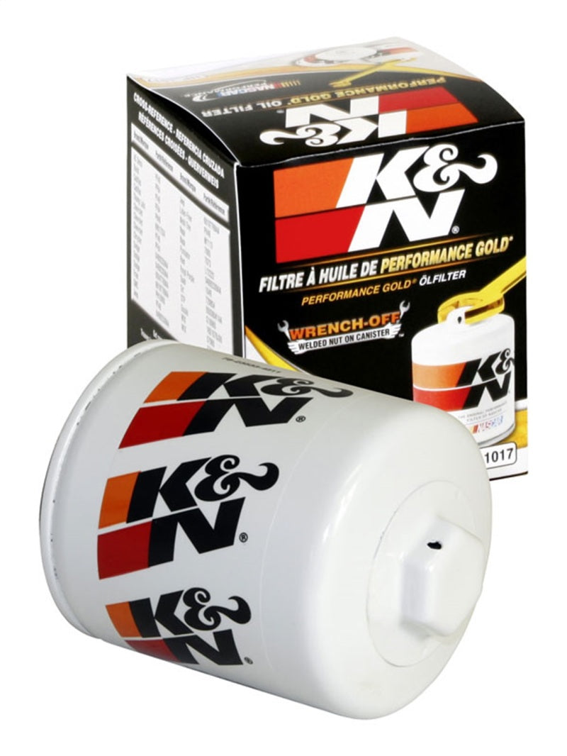 Load image into Gallery viewer, K&amp;N 3.74inch / 2.98 OD Performance Gold Oil Filter

