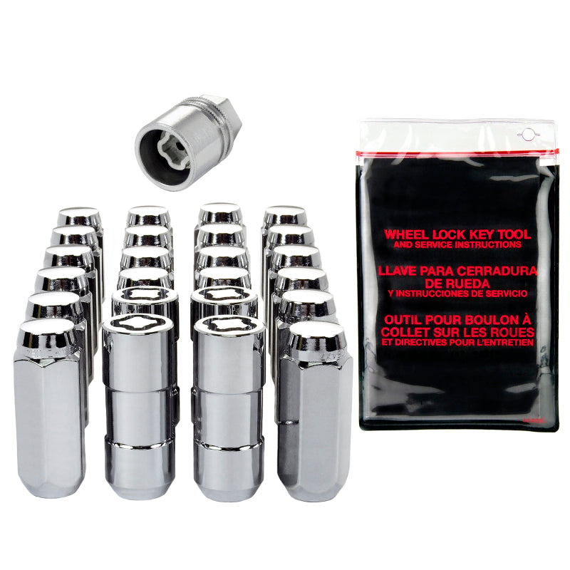 Load image into Gallery viewer, McGard 6 Lug Hex Install Kit w/Locks (Cone Seat Nut) M14X2.0 / 13/16 Hex / 2.25in. Length - Chrome
