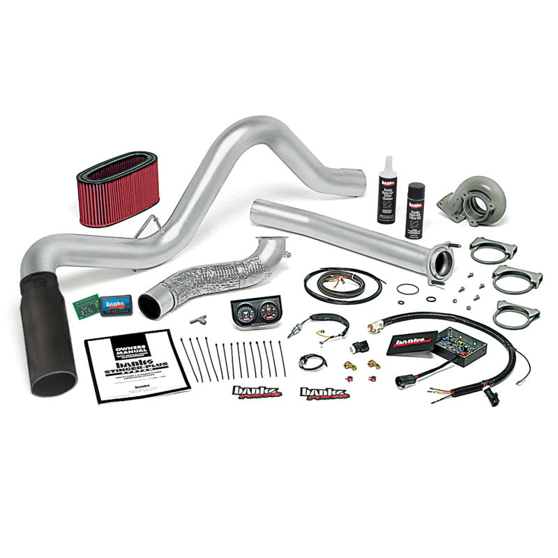 Load image into Gallery viewer, Banks Power 94-95.5 Ford 7.3L Man Stinger-Plus System - SS Single Exhaust w/ Black Tip
