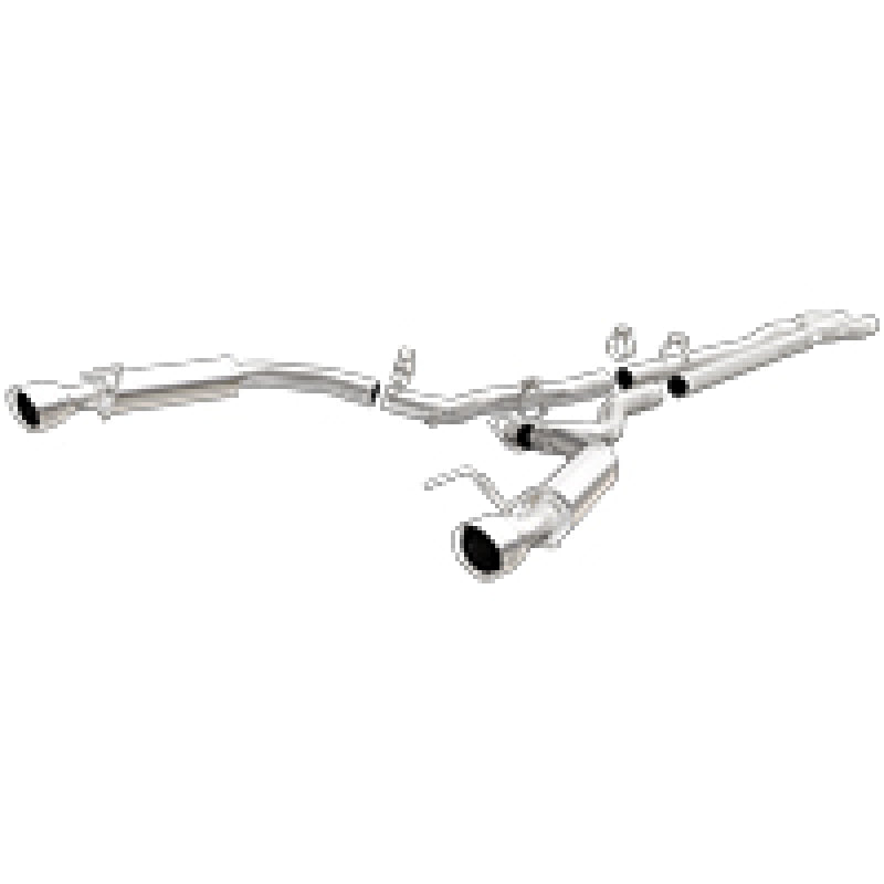 Load image into Gallery viewer, MagnaFlow Cat Back, SS, 2.5in, Competition, Dual Split Polished 4.5in Tips 2015 Ford Mustang V6 3.7L
