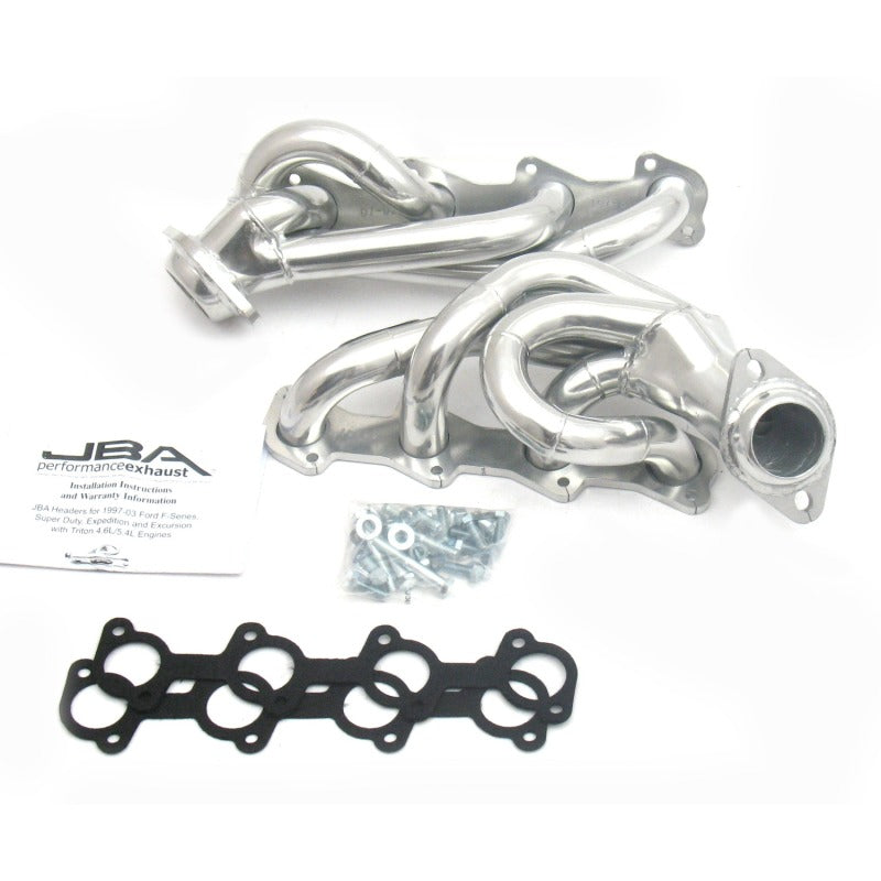 Load image into Gallery viewer, JBA 97-03 Ford F-150 5.4L 2V 1-1/2in Primary Silver Ctd Cat4Ward Header
