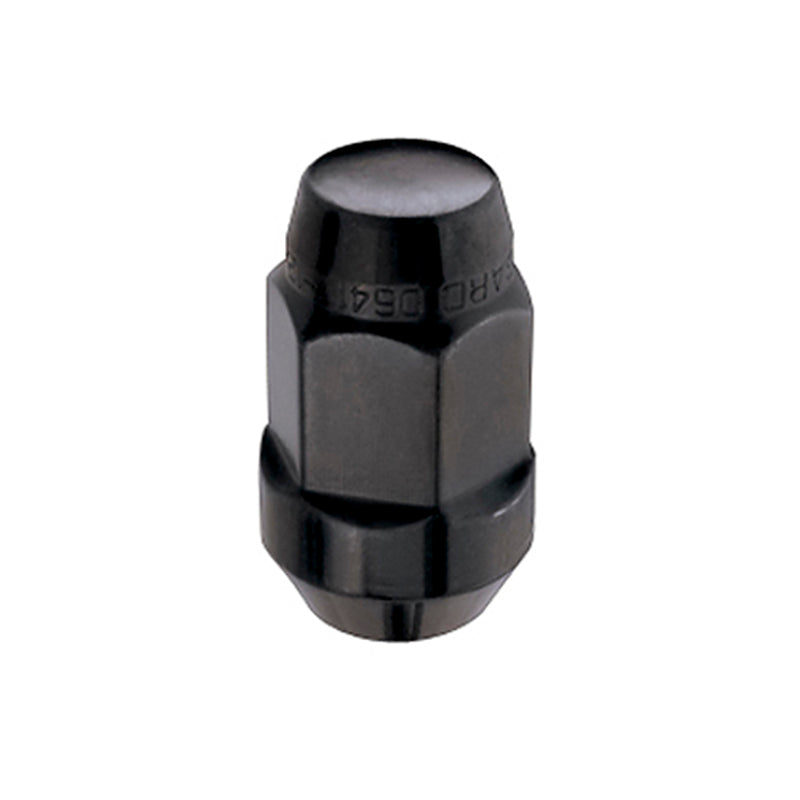 Load image into Gallery viewer, McGard Hex Lug Nut (Cone Seat Bulge Style) M14X1.5 / 22mm Hex / 1.635in. Length (Box of 144) - Black
