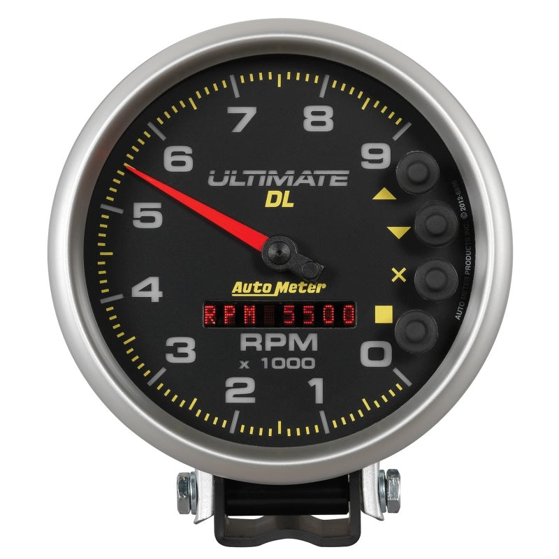 Load image into Gallery viewer, Autometer 5 inch Ultimate DL Playback Tachometer 9000 RPM - Black
