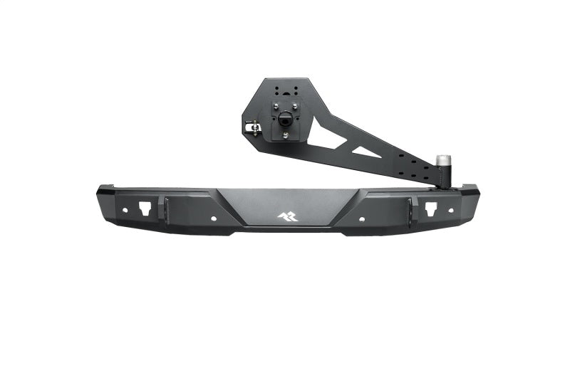 Load image into Gallery viewer, Rugged Ridge 18-22 Jeep Wrangler (JL) Rubicon/Spt 2dr HD Rear Bumper w/Swing Out Tire Carrier - Blk
