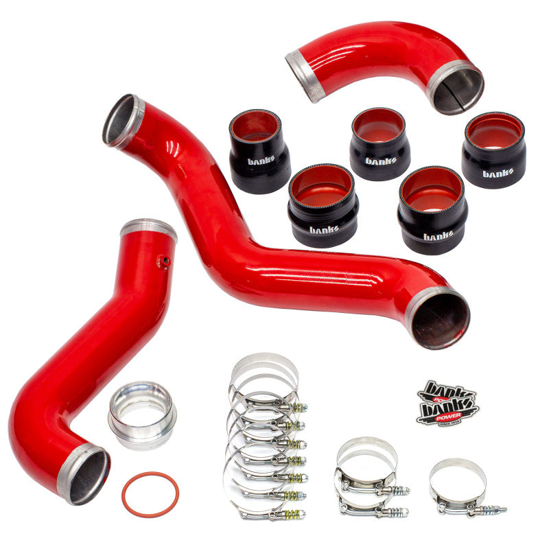 Load image into Gallery viewer, Banks Power 17-19 Chevy/GMC 2500HD/3500HD Diesel 6.6L Boost Tube Upgrade Kit - Red
