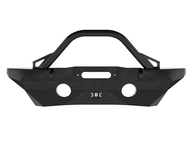 Load image into Gallery viewer, ICON 07-18 Jeep Wrangler JK Pro Series Mid Width Front Recessed Winch Bumper w/Bar/Tabs
