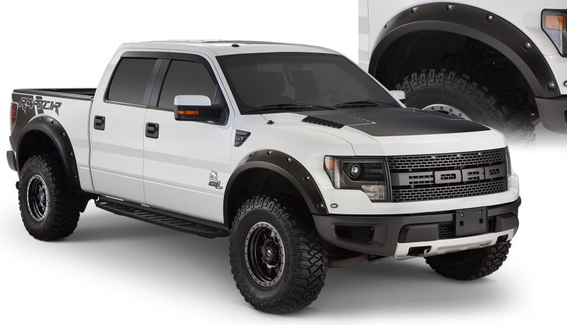 Load image into Gallery viewer, Bushwacker 10-14 Ford F-150 SVT Raptor Pocket Style Flares 4pc - Black
