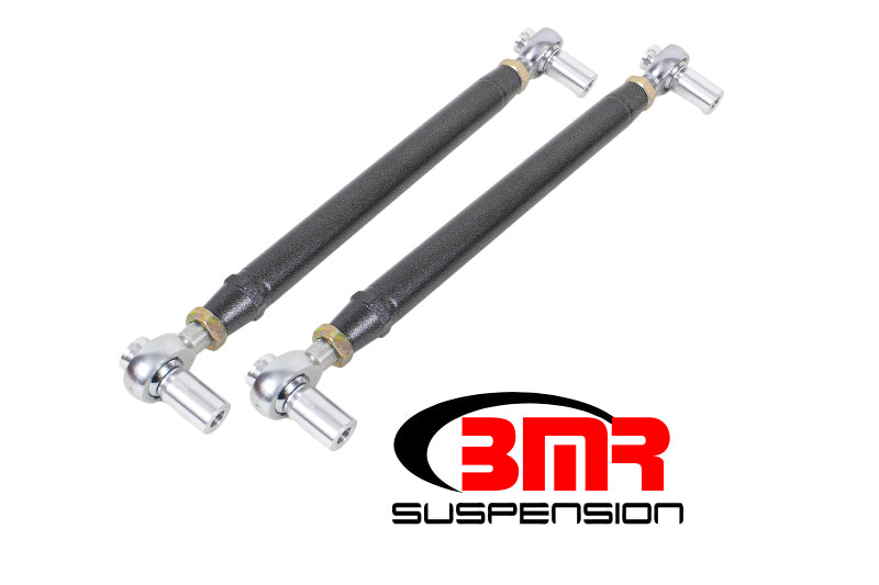 Load image into Gallery viewer, BMR 79-98 Fox Mustang Chrome Moly Lower Control Arms w/ Double Adj. Rod Ends - Black Hammertone
