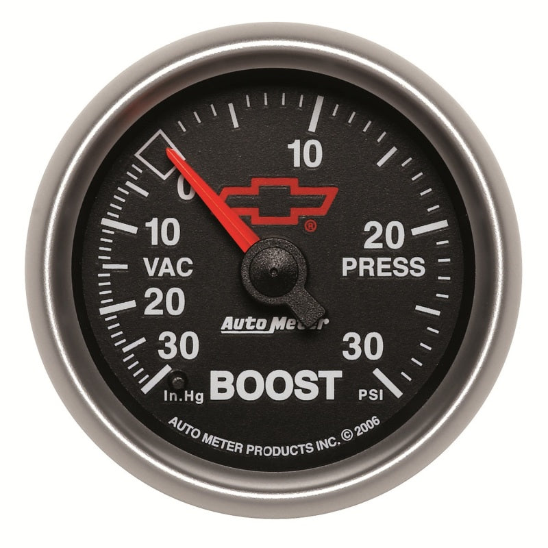 Load image into Gallery viewer, Autometer Sport-Comp II GM 52mm 30 PSI Mechanical Boost Vacuum Gauge
